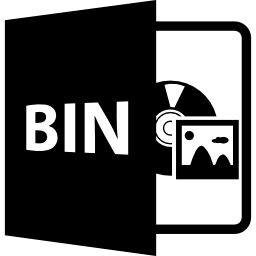 formato de arquivo aberto bin Ícone