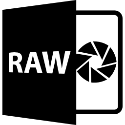 format de fichier ouvert raw Icône