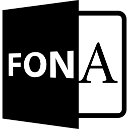 formato de arquivo aberto fon Ícone