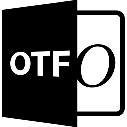 OTF open file format icon