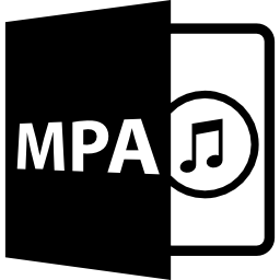 format de fichier ouvert mpa Icône