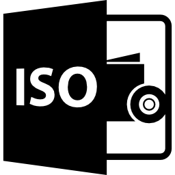 format de fichier ouvert iso Icône