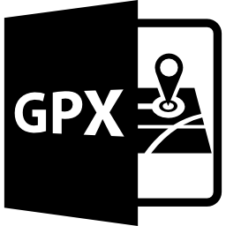 format de fichier ouvert gpx Icône