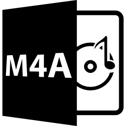 M4A open file format icon