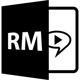 format de fichier ouvert rm Icône