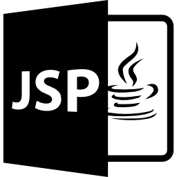 java ロゴ付きの jsp オープン ファイル形式 icon