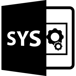 variante de format de fichier sys Icône