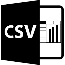 variante di file csv con grafici icona
