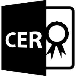 variante de fichier de certificat Icône
