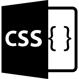 CSS file format with brackets icon