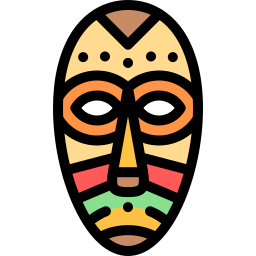 maschera africana icona