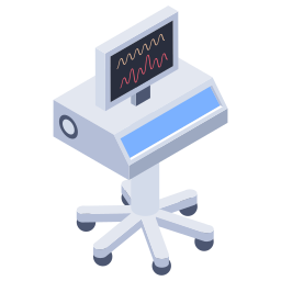 monitor ecg icona