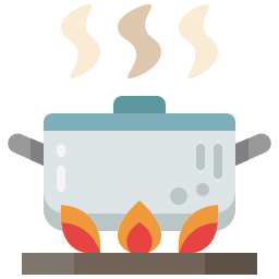 Hot food icon