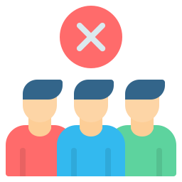 Avoid crowds icon