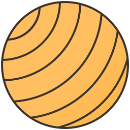 Мяч для йоги иконка
