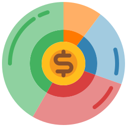 Pie graph icon