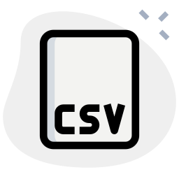 format de fichier csv Icône