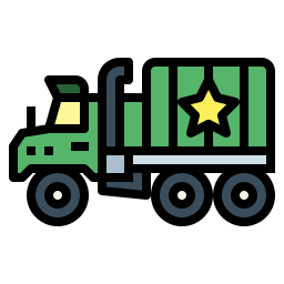 ciężarówka wojskowa ikona