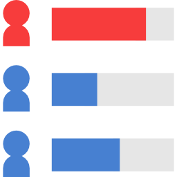 diagramme à bandes Icône