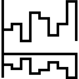 diagramme à bandes Icône