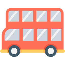 Double decker bus icon