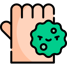 Virus transmission icon