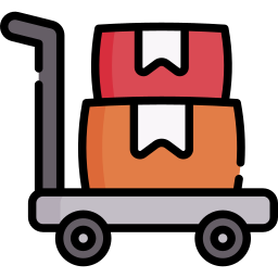 Trolley cart icon