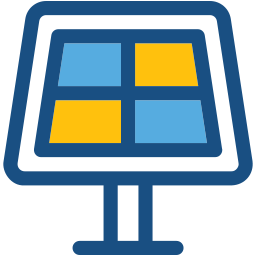 Solar panel icon