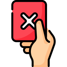 Red card icon