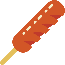 Corn dog icon