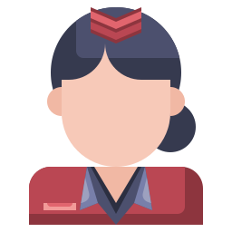 hostess di volo icona