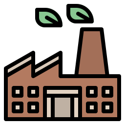 usine eco Icône