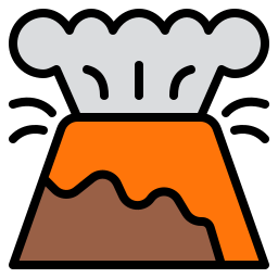 volcán icono