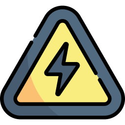 señal de electricidad icono
