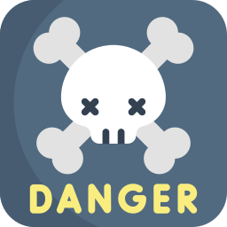 Danger sign icon