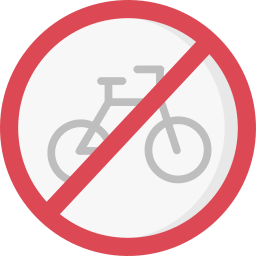 no bicicleta icono