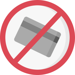 keine kreditkarte icon