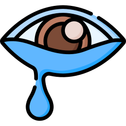 Watery eyes icon