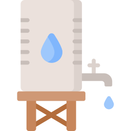 serbatoio d'acqua icona