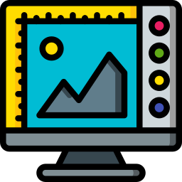 Desktop computer icon