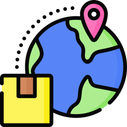 distribución global icono