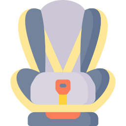 Baby car seat icon