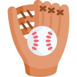 guante de béisbol icono