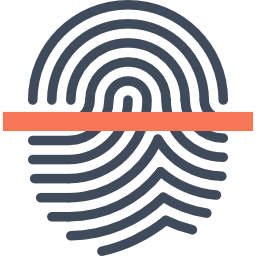 Fingerprint scan icon