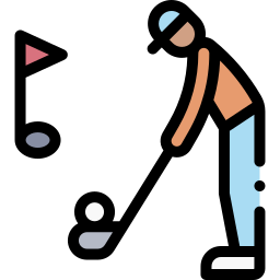 Golf player icon