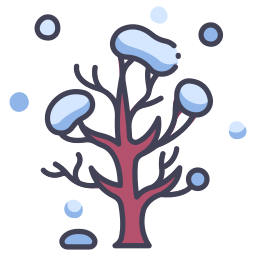 Winter tree icon