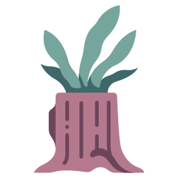 Tree stump icon