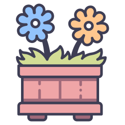 Flower pot icon