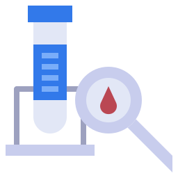 Blood sample icon