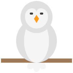 Śnieżna sowa ikona